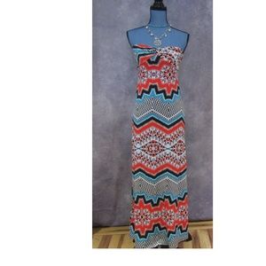 NEW Charlotte Russe Strapless Maxi Dress Size S